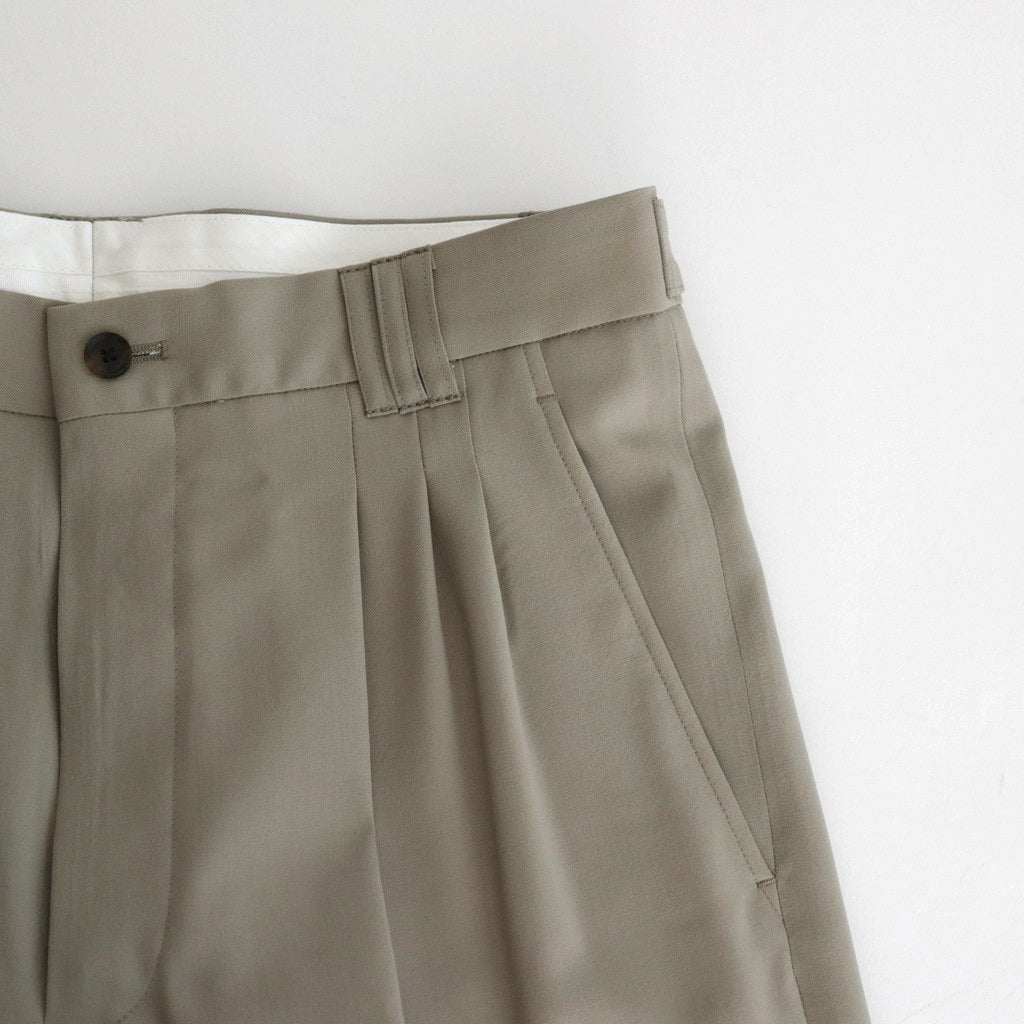 3PLEATED WIDE LEG TROUSERS #GREIGE [YK24SS0626P]