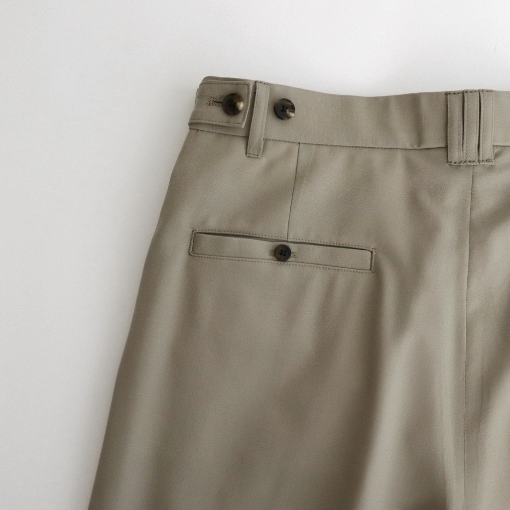 3PLEATED WIDE LEG TROUSERS #GREIGE [YK24SS0626P]