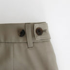 3PLEATED WIDE LEG TROUSERS #GREIGE [YK24SS0626P]