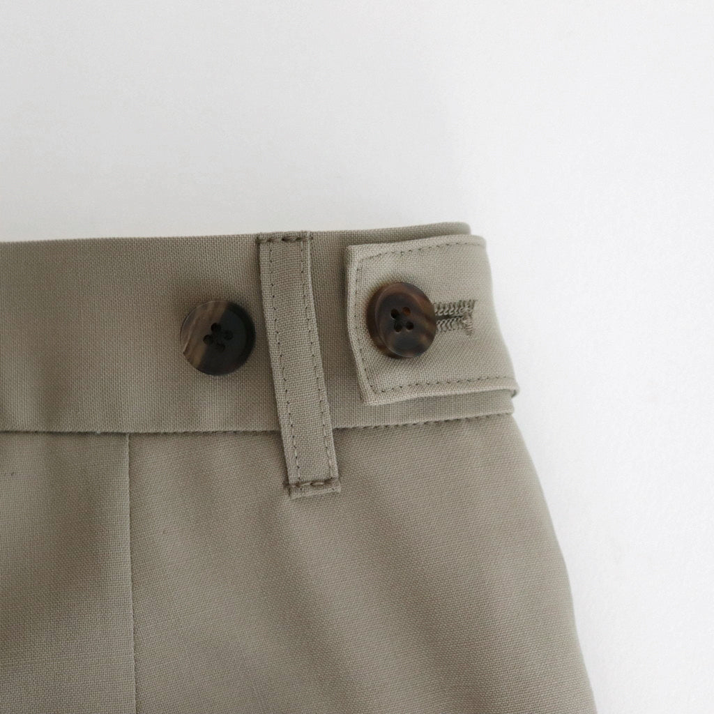 3PLEATED WIDE LEG TROUSERS #GREIGE [YK24SS0626P]