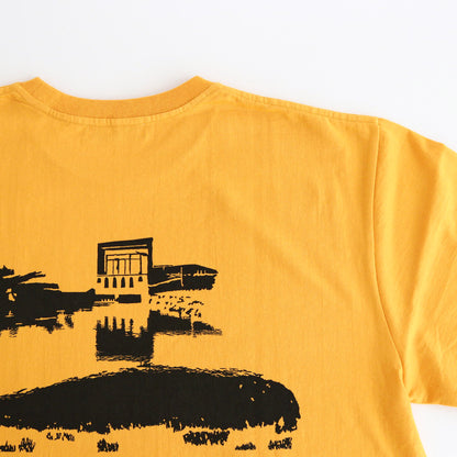 Waste Cotton Printed S/S Tee #YELLOW [TP241-70009]