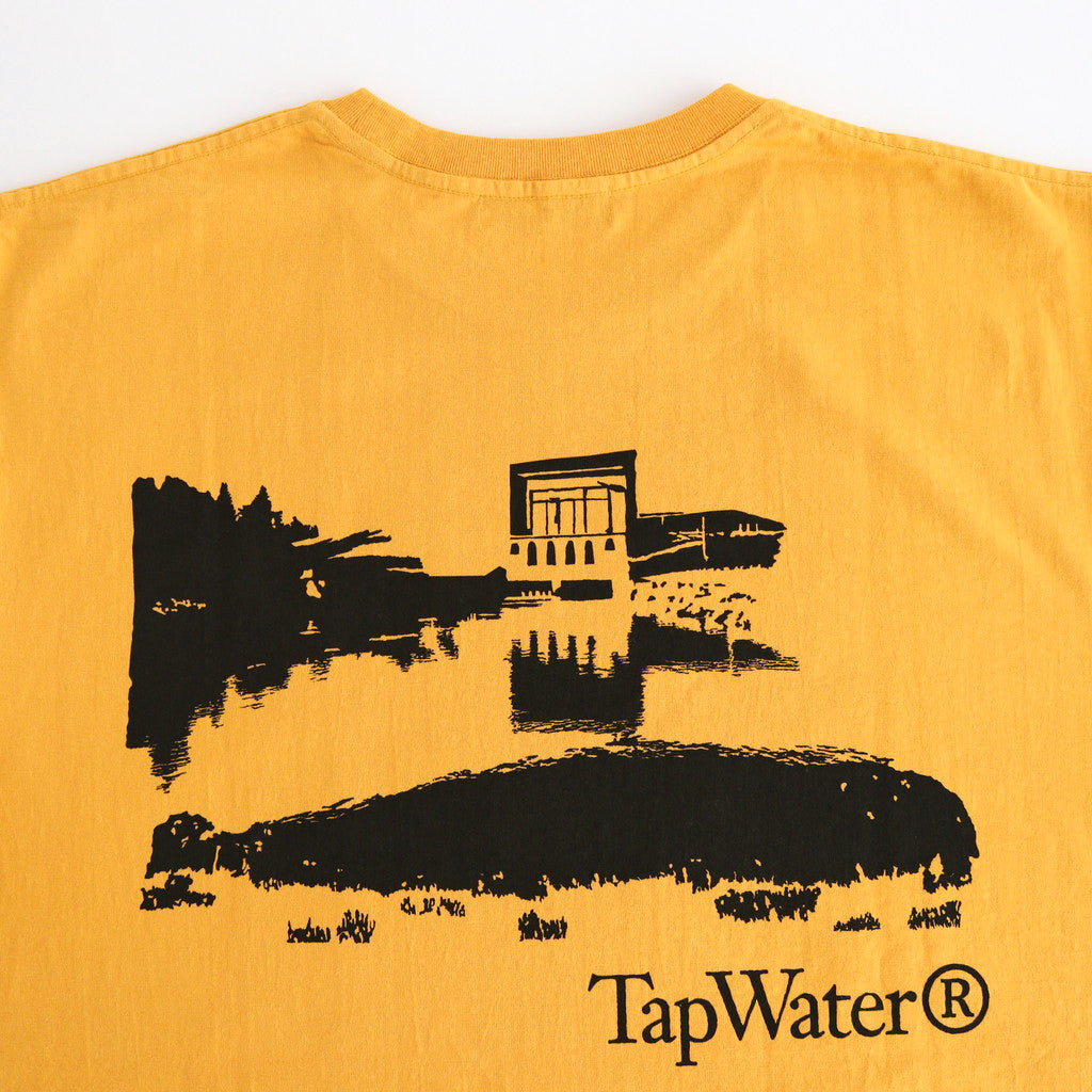 Waste Cotton Printed S/S Tee #YELLOW [TP241-70009]