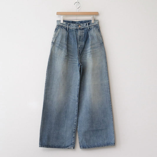 Selvage Denim Two Tuck Wide Pants #LIGHT FADE [GL241-40189LB]