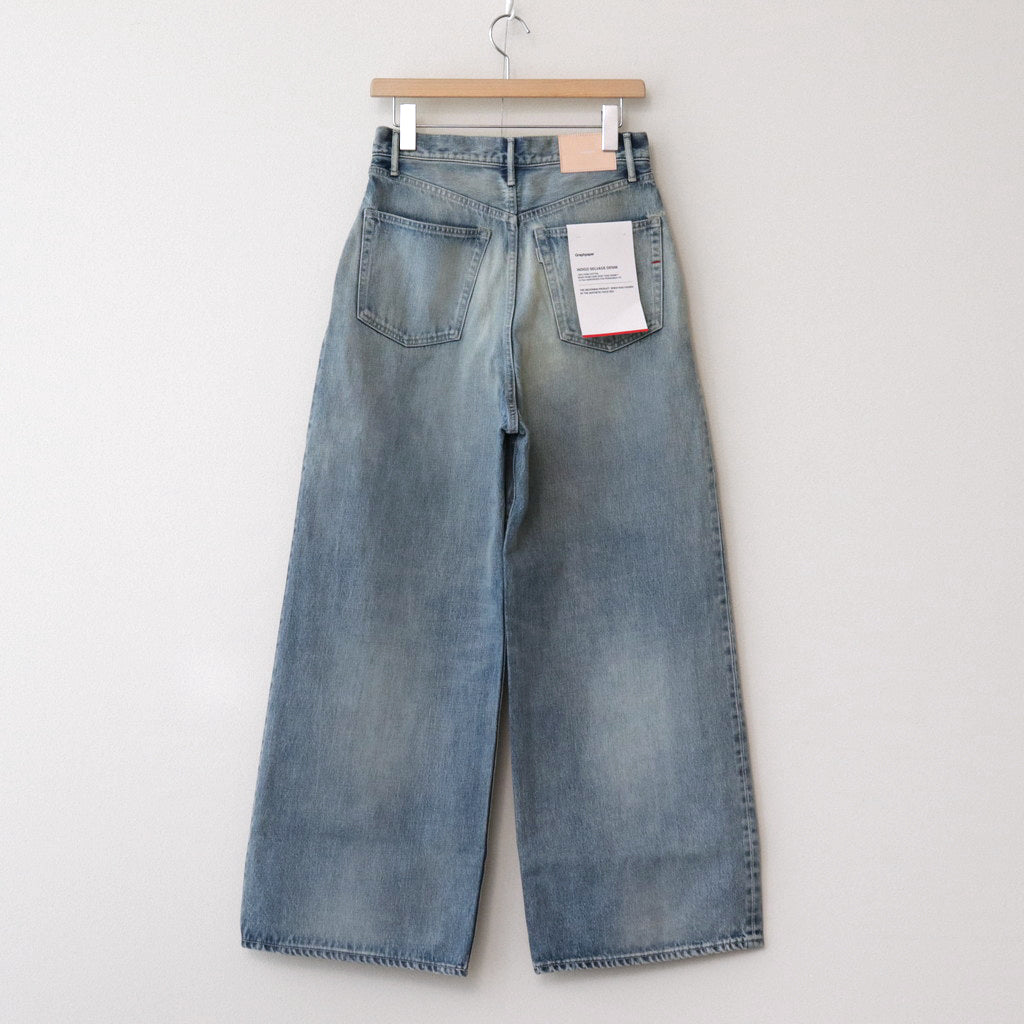 Selvage Denim Two Tuck Wide Pants #LIGHT FADE [GL241-40189LB]