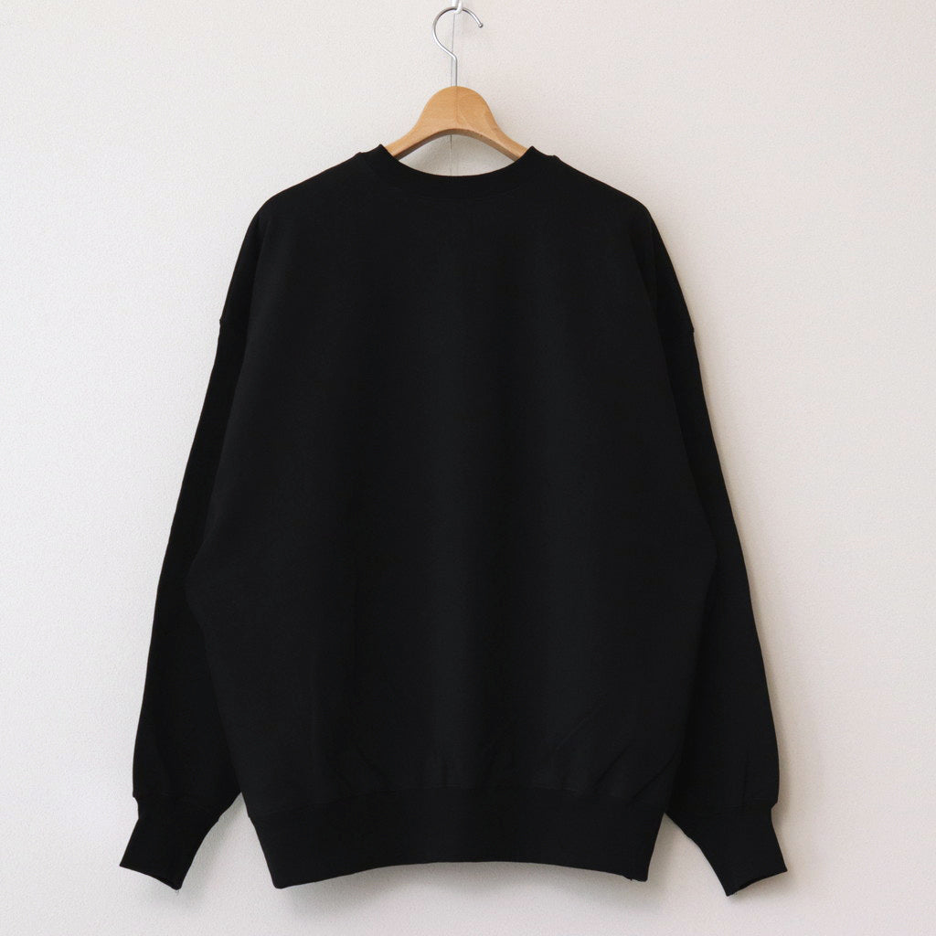 LIGHT OZ CREW NECK SWEAT #BLACK [FSC241-70128B]