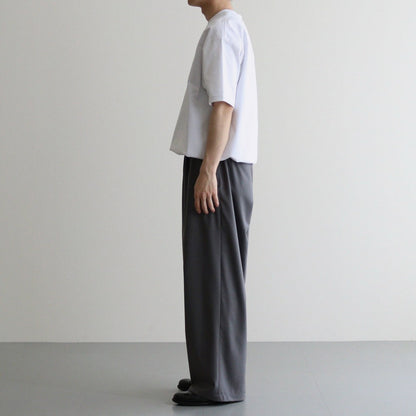 Fine Wool Tropical Easy Wide Pants #GRAY [GM241-40042]