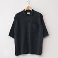 RIB KNITTED SHIRT #DUSTY NAVY [YK24SS0699S]