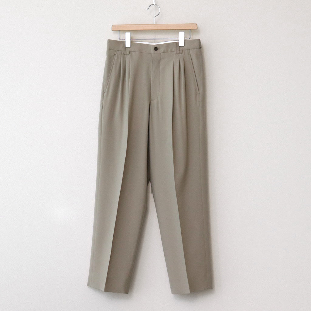 3PLEATED WIDE LEG TROUSERS #GREIGE [YK24SS0626P]