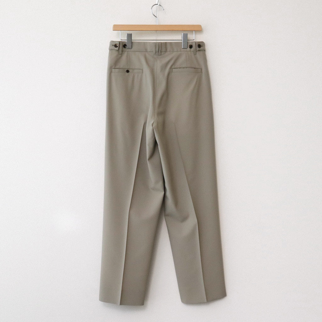 3PLEATED WIDE LEG TROUSERS #GREIGE [YK24SS0626P]