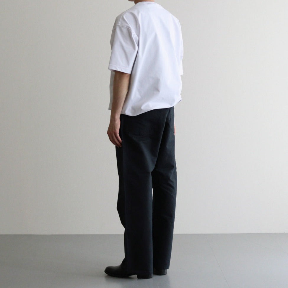 Washi Duck Five Pocket Wide Straight Pants #BLACK [GU241-40153] – ciacura