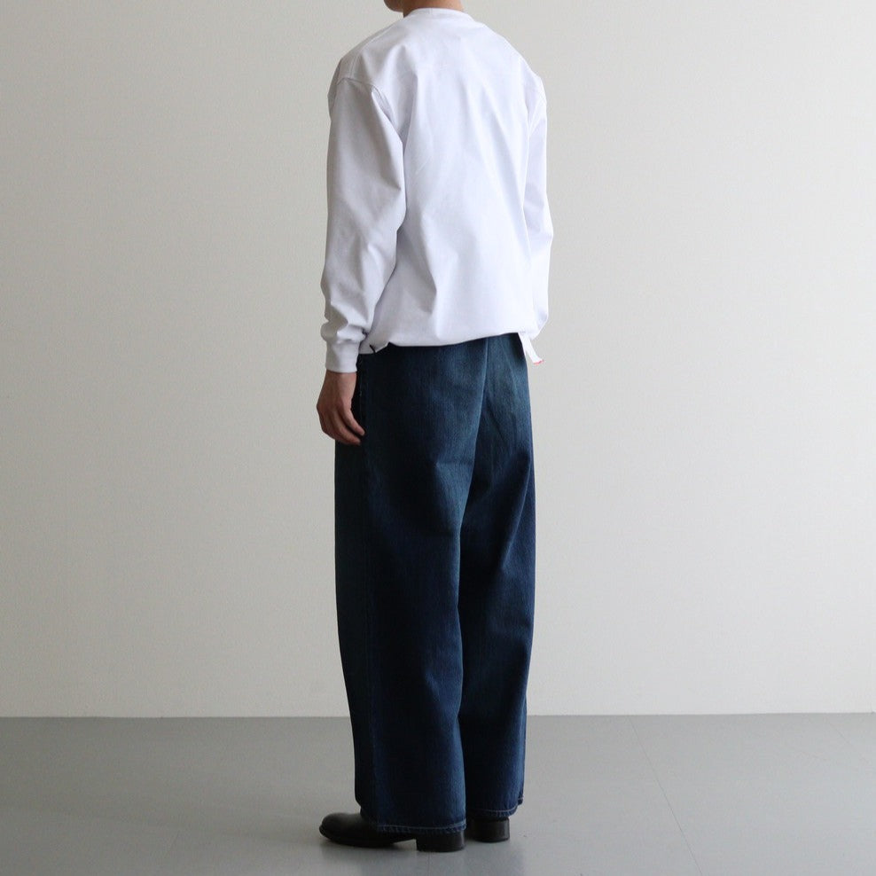 Selvage Denim Two Tuck Pants #DARK FADE [GU241-40188DB]