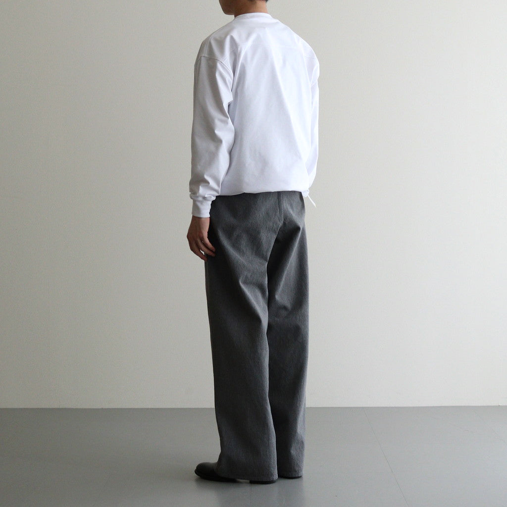 Colorfast Denim Two Tuck Pants #GRAY [GU241-40217B]