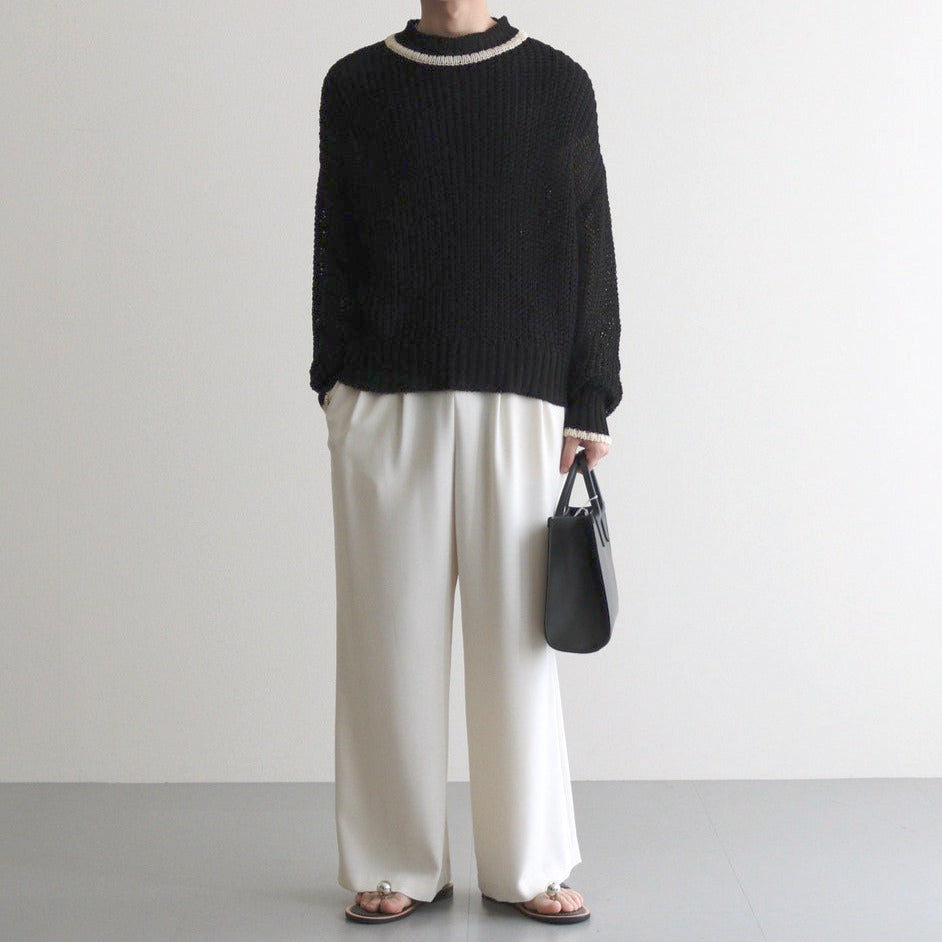 FILL SWEATER #BLACK [NG24S-06SW01C]