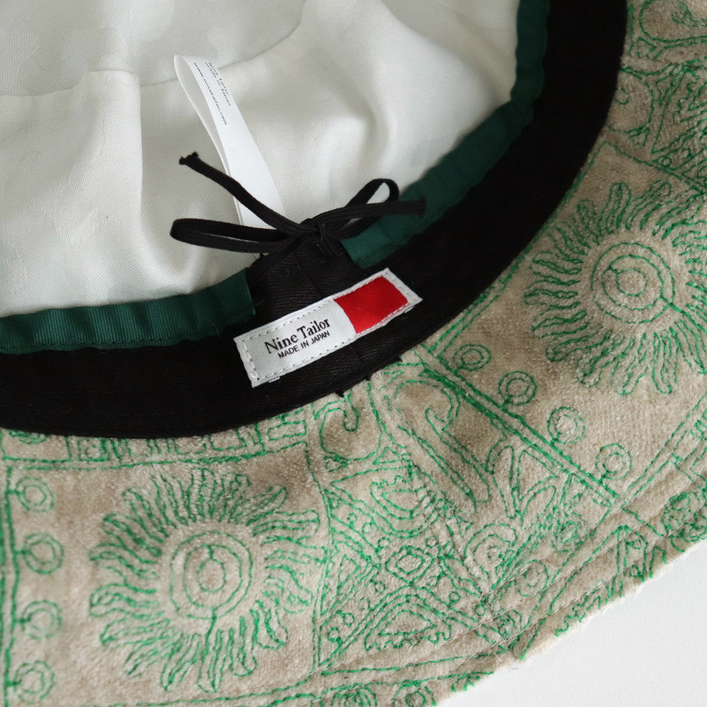 Aristata Hat #Ecru×Green [N-1230]