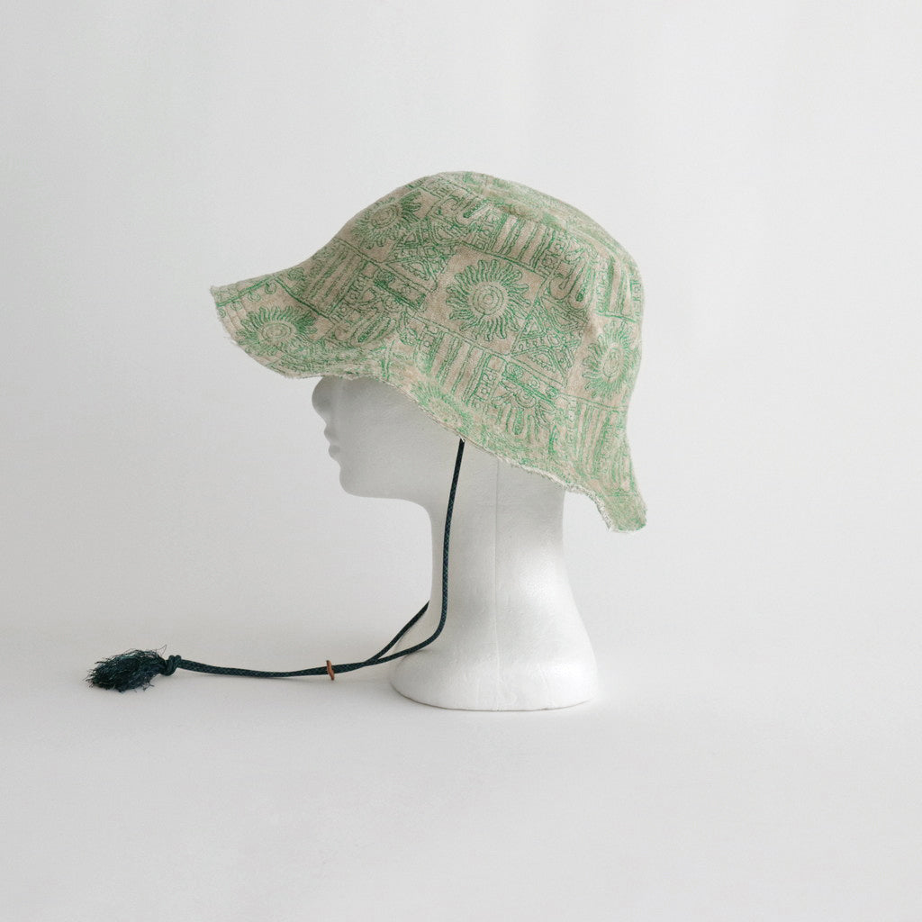 Aristata Hat #Ecru×Green [N-1230]