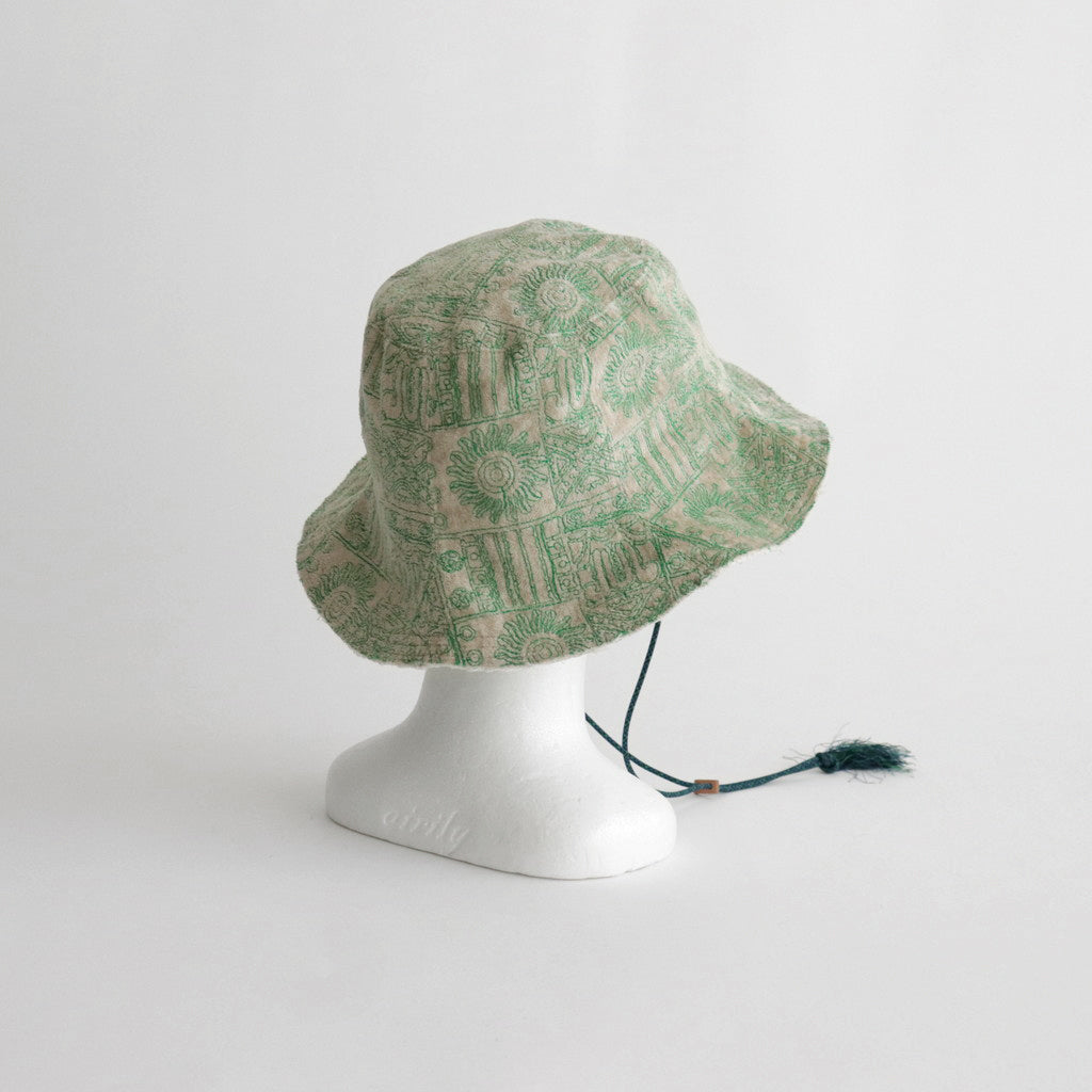 Aristata Hat #Ecru×Green [N-1230]