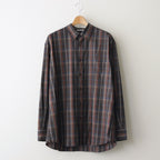SUPER LIGHT WOOL CHECK SHIRT #DARK BROWN CHECK [A24SS01LC]