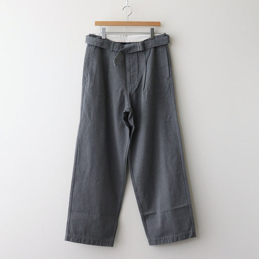 Colorfast Denim Belted Pants #GRAY [GM243-40210B]