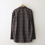 SUPER LIGHT WOOL CHECK SHIRT #DARK BROWN CHECK [A24SS01LC]