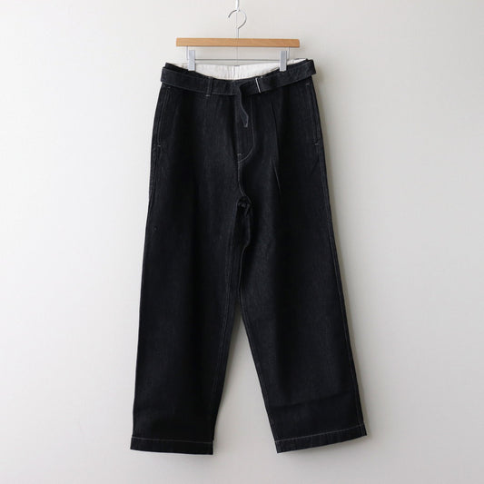 Colorfast Denim Belted Pants #NAVY [GM243-40210B]