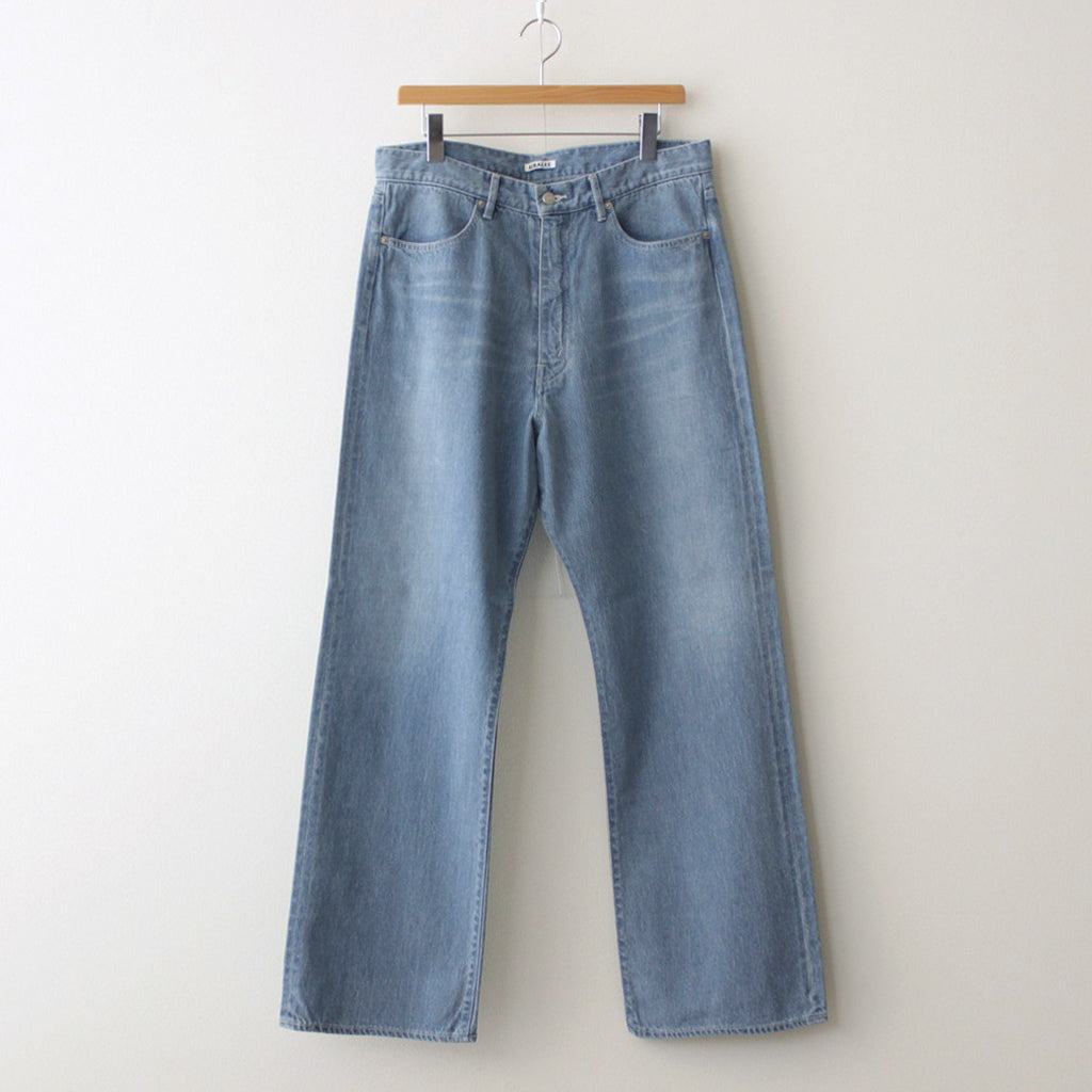 SELVEDGE FADED LIGHT DENIM PANTS #LIGHT INDIGO [A24SP03DE]