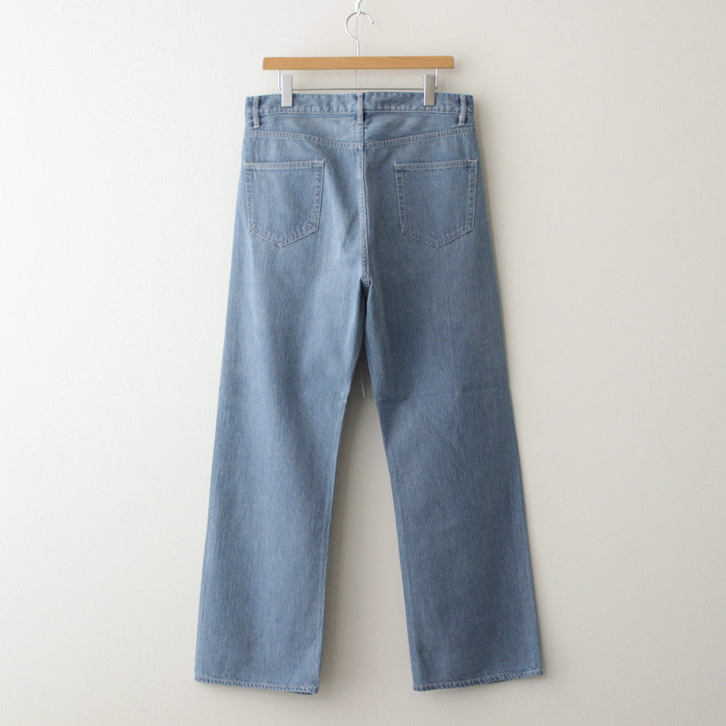 SELVEDGE FADED LIGHT DENIM PANTS #LIGHT INDIGO [A24SP03DE]