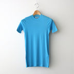 SUPER HIGH GAUGE SHEER RIB TEE #TURQUOISE BLUE [A24ST03HF]