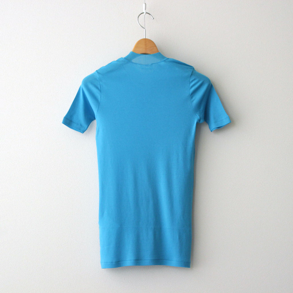 SUPER HIGH GAUGE SHEER RIB TEE #TURQUOISE BLUE [A24ST03HF]
