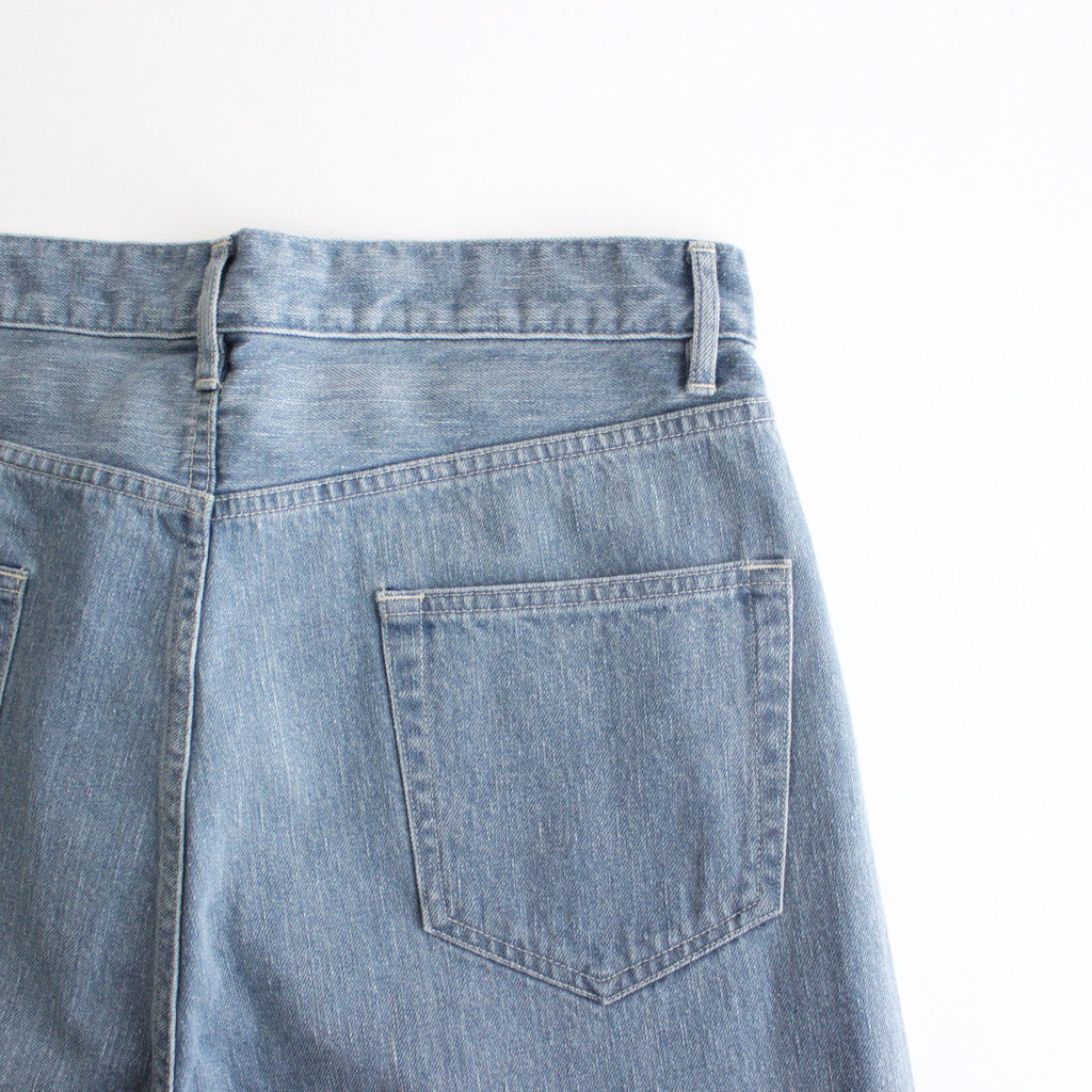 SELVEDGE FADED LIGHT DENIM PANTS #LIGHT INDIGO [A24SP03DE
