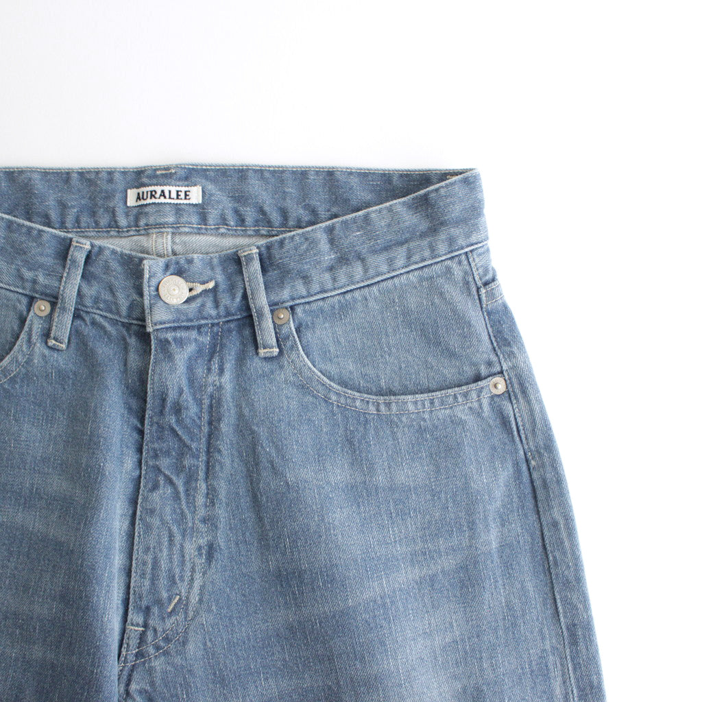 SELVEDGE FADED LIGHT DENIM PANTS #LIGHT INDIGO [A24SP06DE] – ciacura