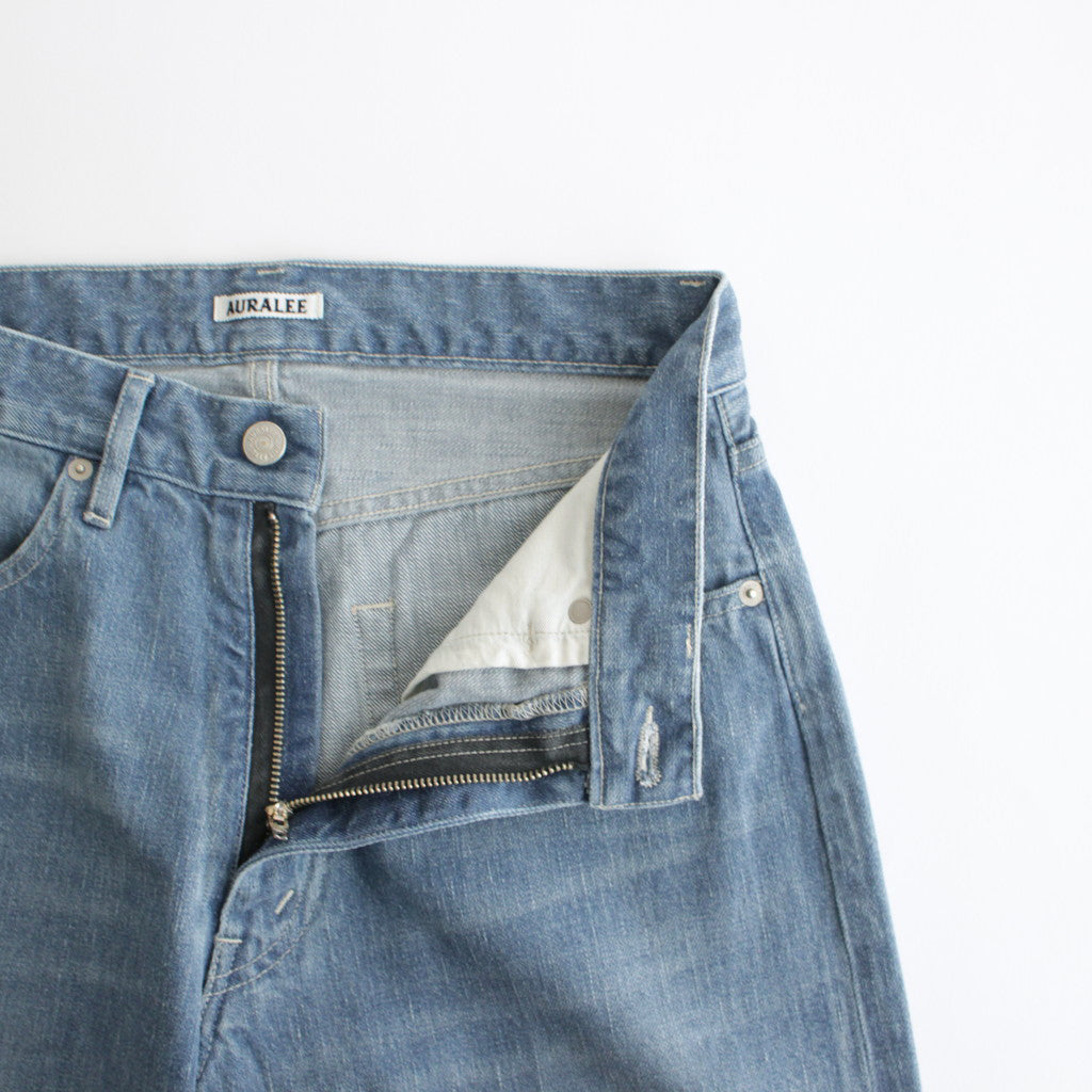 SELVEDGE FADED LIGHT DENIM PANTS #LIGHT INDIGO [A24SP06DE]