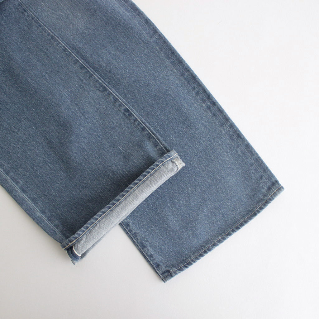 SELVEDGE FADED LIGHT DENIM PANTS #LIGHT INDIGO [A24SP06DE
