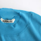 SUPER HIGH GAUGE SHEER RIB L/S TEE #TURQUOISE BLUE [A24SP02HF]