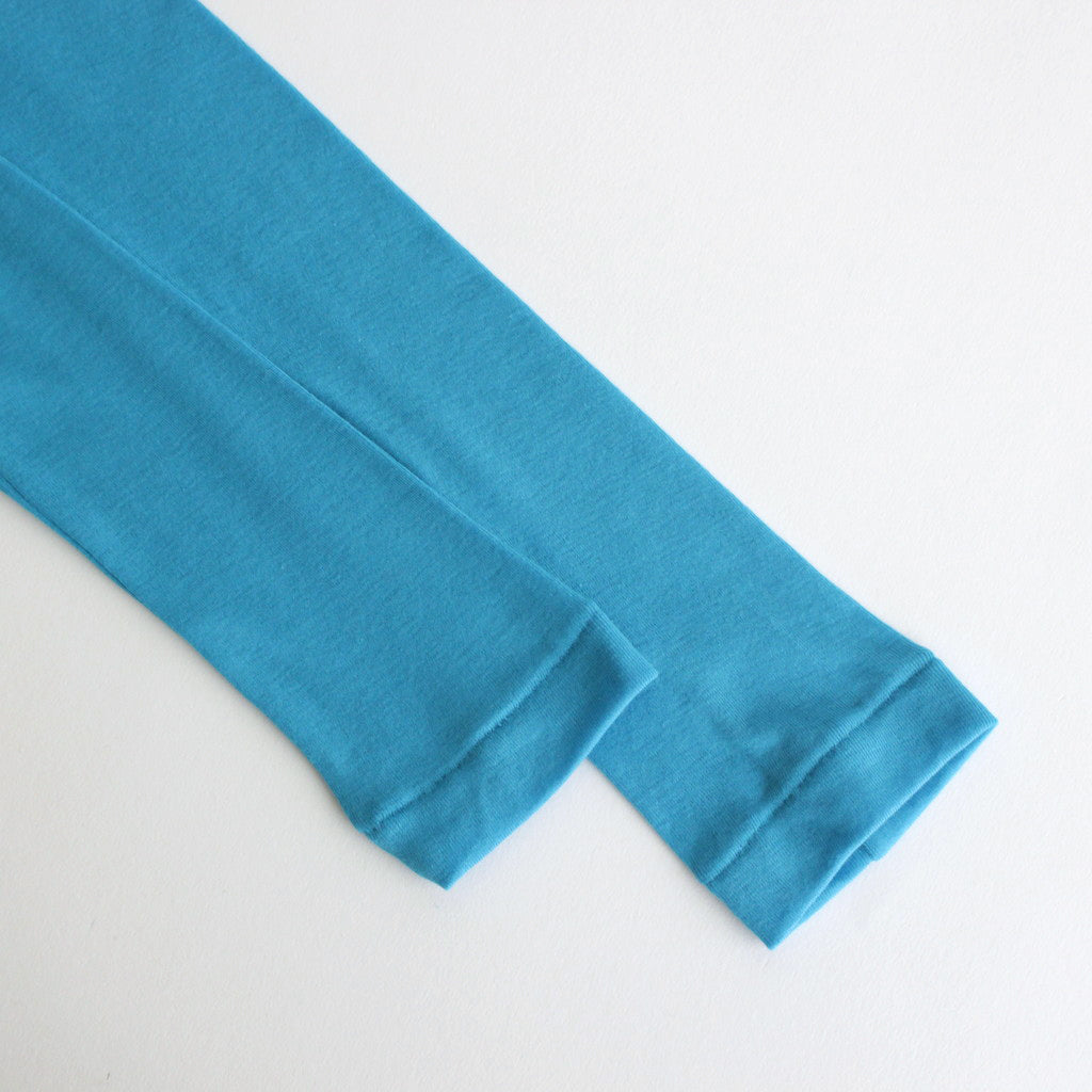SUPER HIGH GAUGE SHEER RIB L/S TEE #TURQUOISE BLUE [A24SP02HF]
