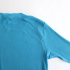 SUPER HIGH GAUGE SHEER RIB L/S TEE #TURQUOISE BLUE [A24SP02HF]