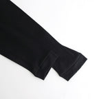 SUPER HIGH GAUGE SHEER RIB L/S TEE #BLACK [A24SP02HF]