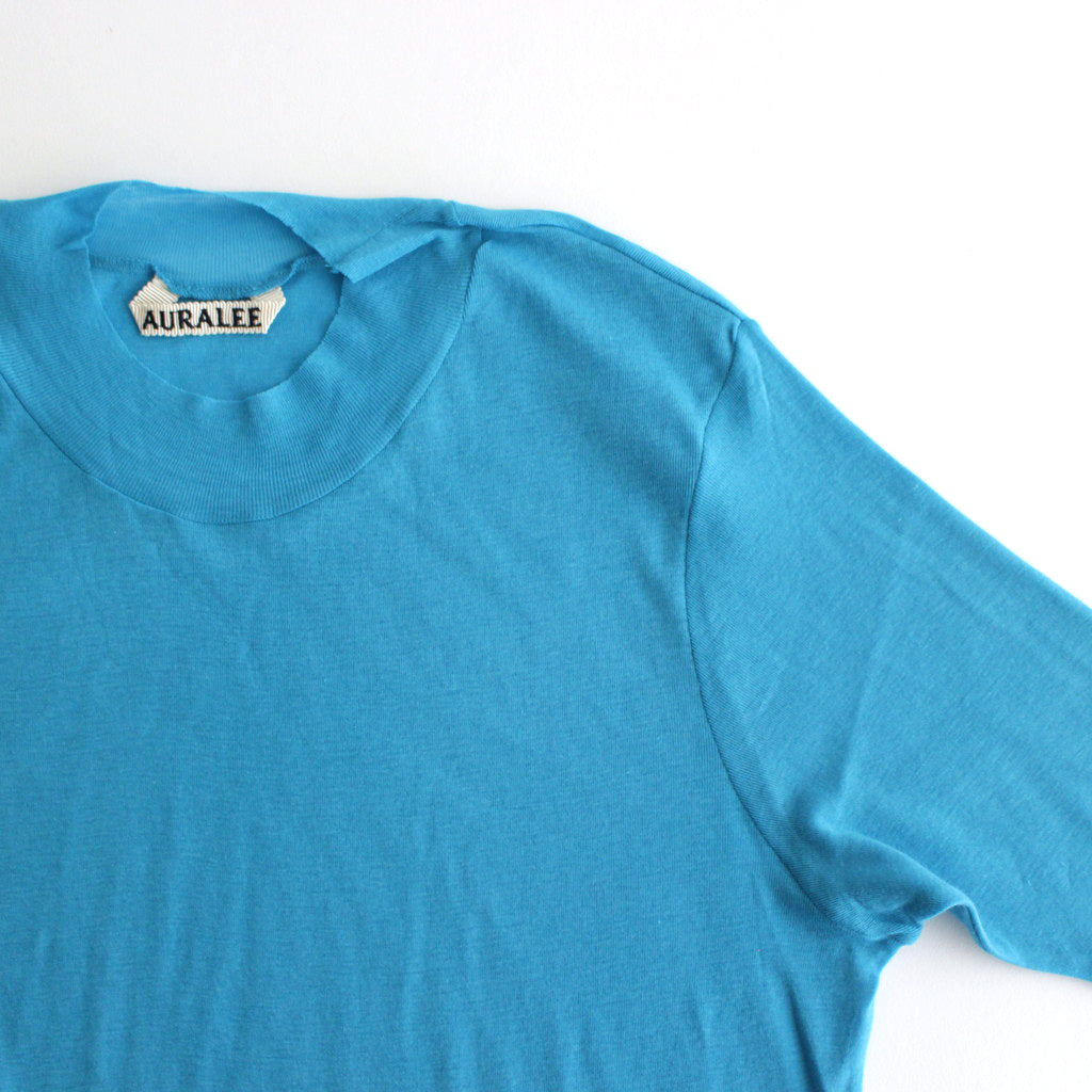 SUPER HIGH GAUGE SHEER RIB TEE #TURQUOISE BLUE [A24ST03HF]