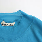 SUPER HIGH GAUGE SHEER RIB TEE #TURQUOISE BLUE [A24ST03HF]