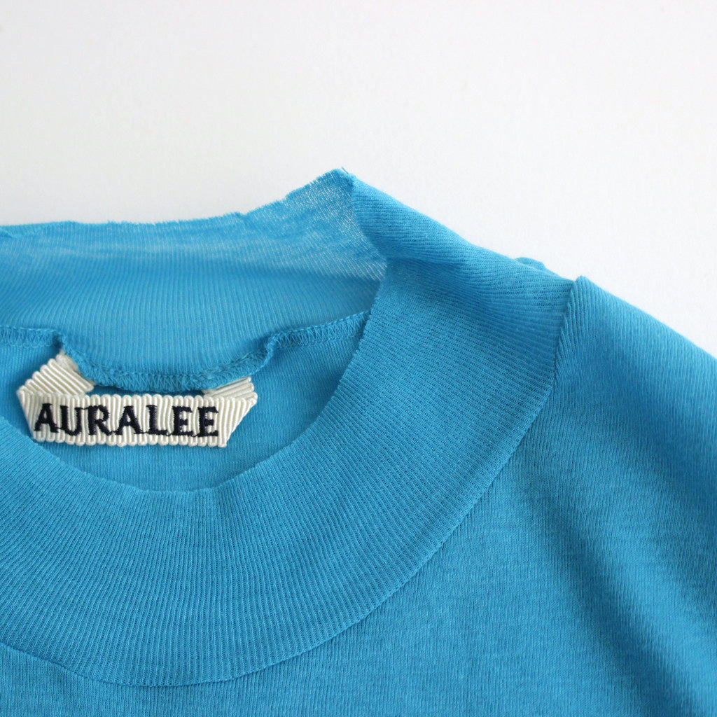 SUPER HIGH GAUGE SHEER RIB TEE #TURQUOISE BLUE [A24ST03HF]