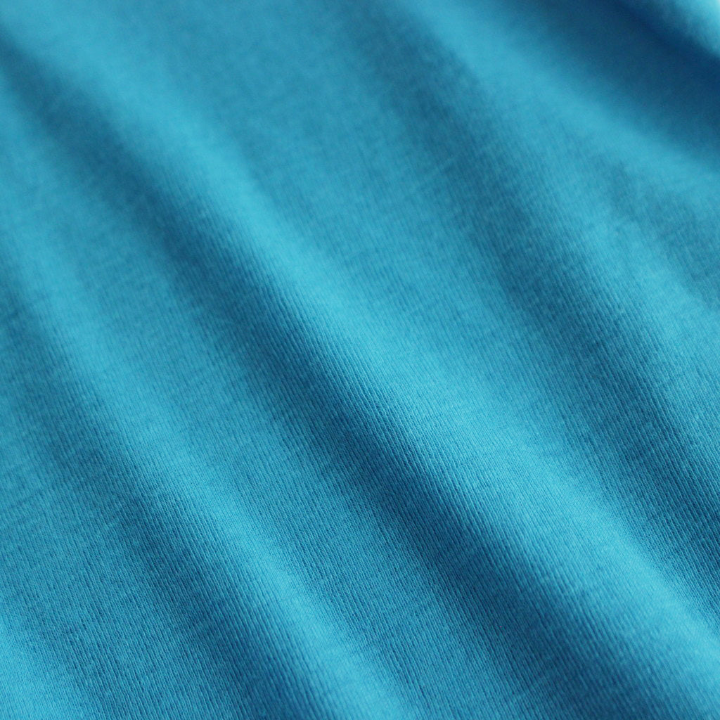 SUPER HIGH GAUGE SHEER RIB TEE #TURQUOISE BLUE [A24ST03HF]