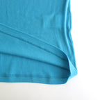 SUPER HIGH GAUGE SHEER RIB TEE #TURQUOISE BLUE [A24ST03HF]