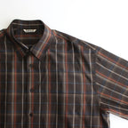 SUPER LIGHT WOOL CHECK SHIRT #DARK BROWN CHECK [A24SS01LC]