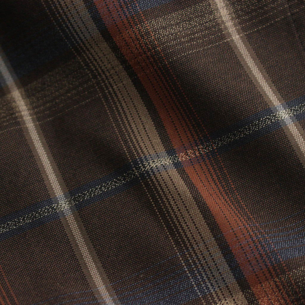 SUPER LIGHT WOOL CHECK SHIRT #DARK BROWN CHECK [A24SS01LC]