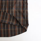 SUPER LIGHT WOOL CHECK SHIRT #DARK BROWN CHECK [A24SS01LC]