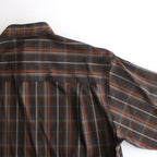 SUPER LIGHT WOOL CHECK SHIRT #DARK BROWN CHECK [A24SS01LC]