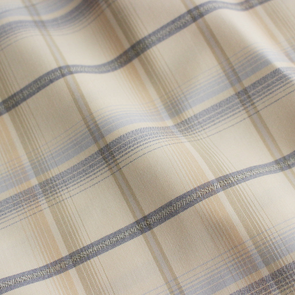 SUPER LIGHT WOOL CHECK SHIRT #LIGHT BEIGE CHECK [A24SS01LC]