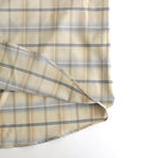 SUPER LIGHT WOOL CHECK SHIRT #LIGHT BEIGE CHECK [A24SS01LC]