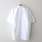 Cotton broadcloth S/S shirt #WHITE [HM-B103-051]
