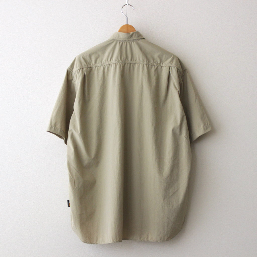 Nylon Typewriter S/S Shirt #BEIGE [HM-B021-051]