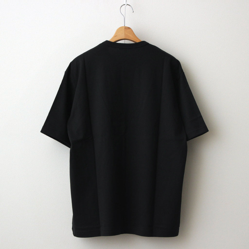Cotton jersey product print S/ST shirt #BLACK [HM-T103-051]